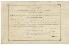 Zachary Taylor Document Signed as President -- The Third Rarest Autograph as President